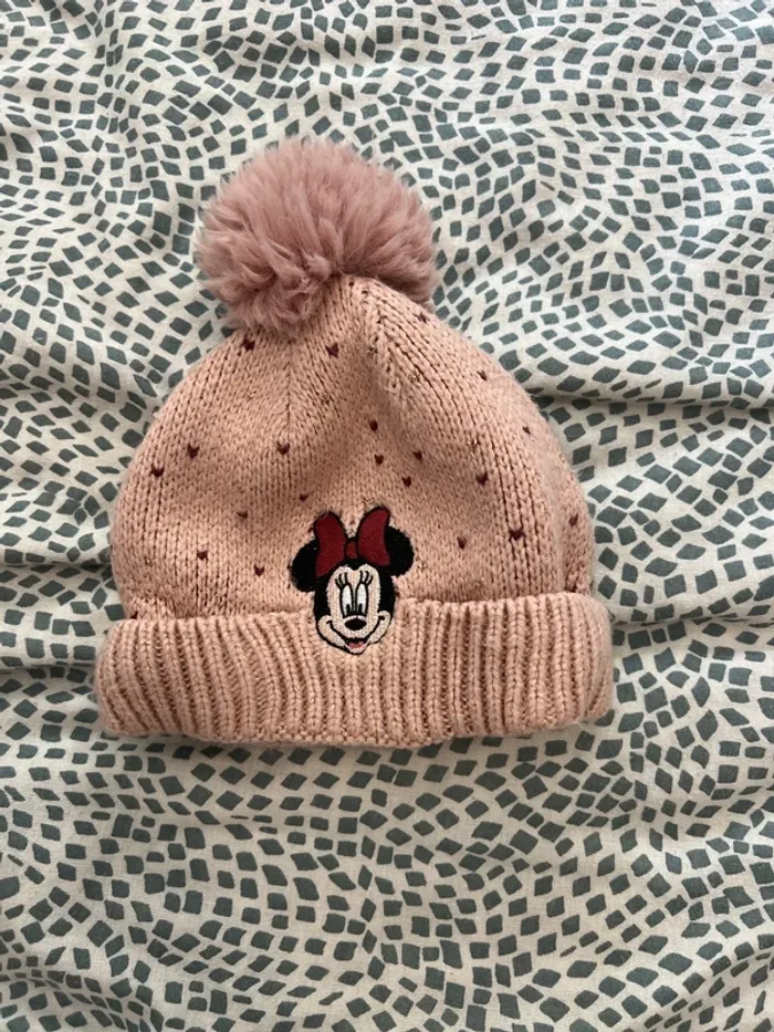 Bonnet Minnie rose 2-3 ans