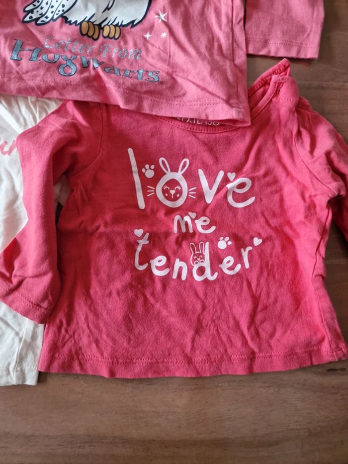 Lot 3 T-shirt 6 mois - photo numéro 2