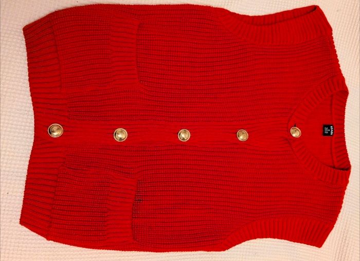 Gilet sans manches rouge