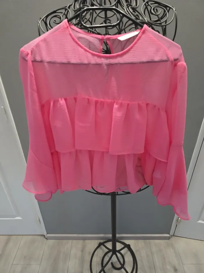 Blouse à volants Zara - photo numéro 2