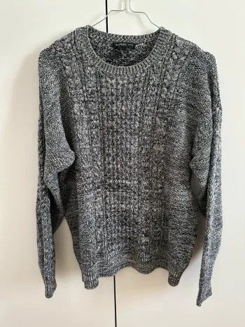 Pull Mango noir et blanc