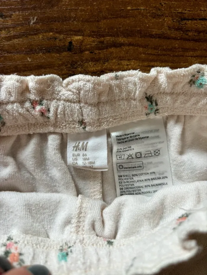 Short en éponge avec petites fleurs pastel - photo numéro 3