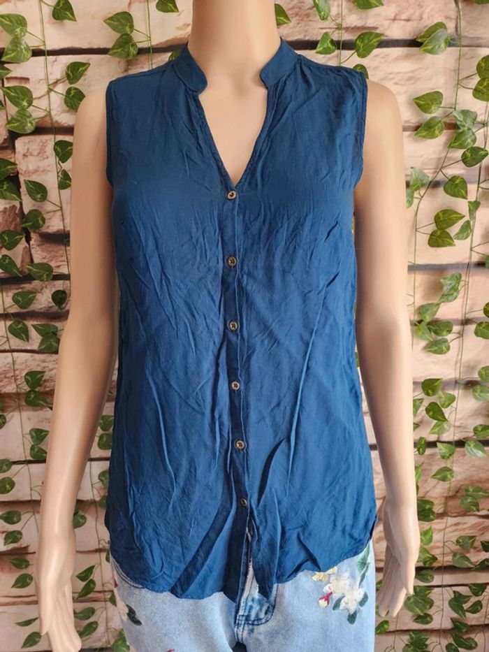 🌸Blouse bleue marine 100% viscose Koton Taille 36🌸