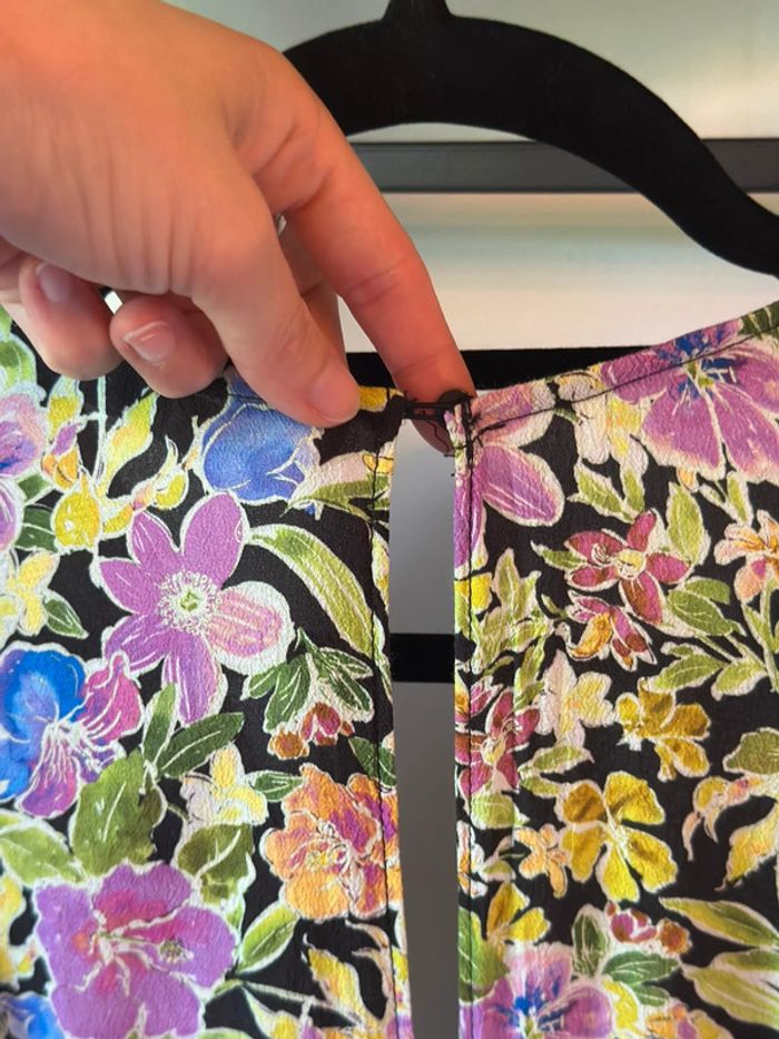 Combinaison large imprimé fleuri Zara taille XS - photo numéro 7