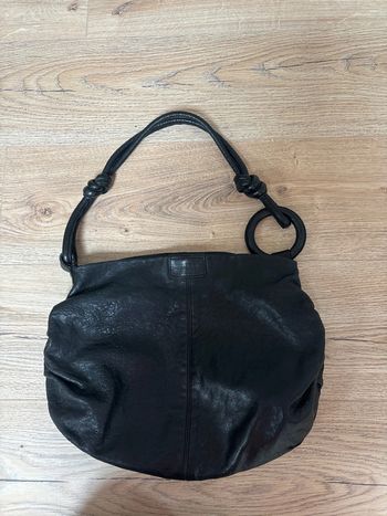 Sac à main porté épaule sequoia cuir