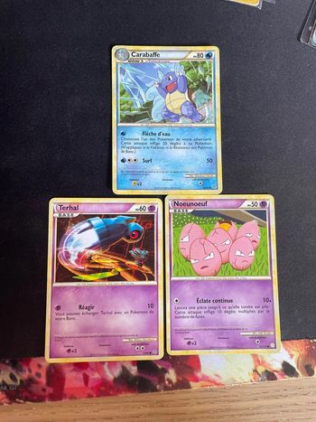 Lot de 3 cartes Pokémon