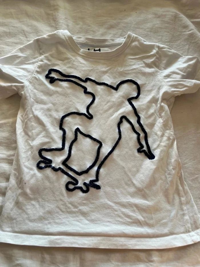 T shirt blanc la halle 6 ans skater - photo numéro 2