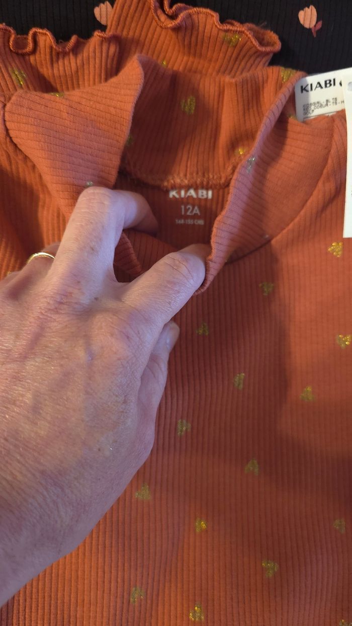 (Neufs non portés)🏷🤩🥰 lot teeshirts col montants 12 ans fille 🤩🩷🥰 - photo numéro 8