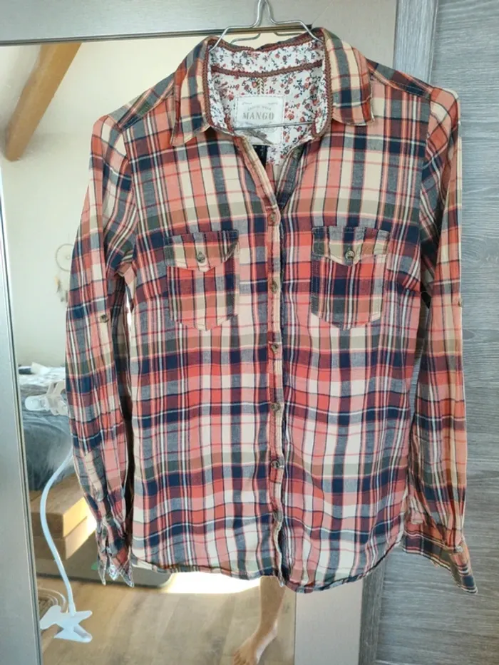 Chemise Mango S à carreaux