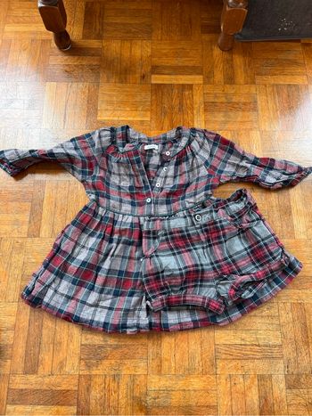 Lot de robe et short à rayure