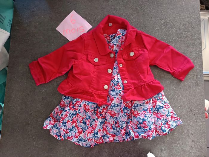 Ensemble robe/veste 6 mois