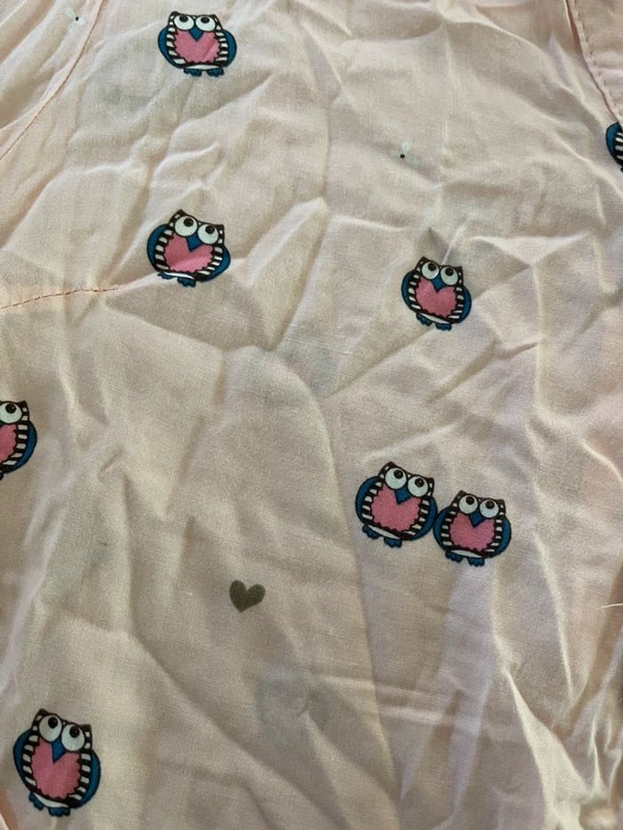 Blouse chouettes et cœurs L - photo numéro 3