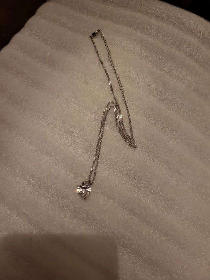 Collier cœur acier inoxydable - photo numéro 3