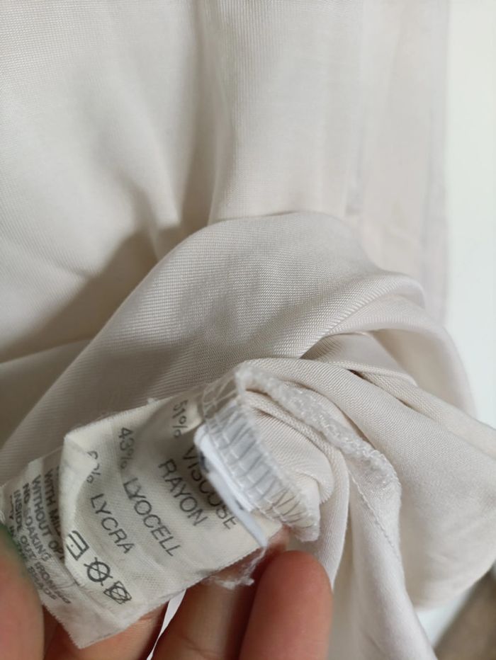 Haut manches longues blanc imprimé graphique – JJ Garella - photo numéro 3
