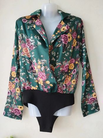 Chemisier body fleuri