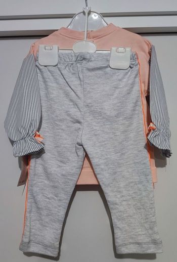 Ensemble bébé 18-24 mois gris et rose