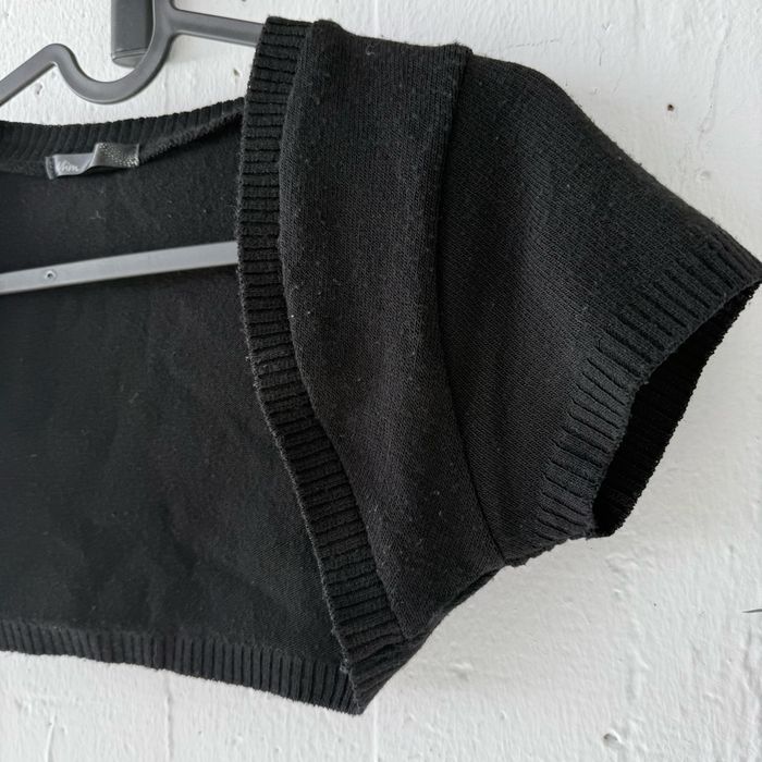 Gilet boléro, noir, Mim taille XS Y2K Convient à un petit S - photo numéro 3