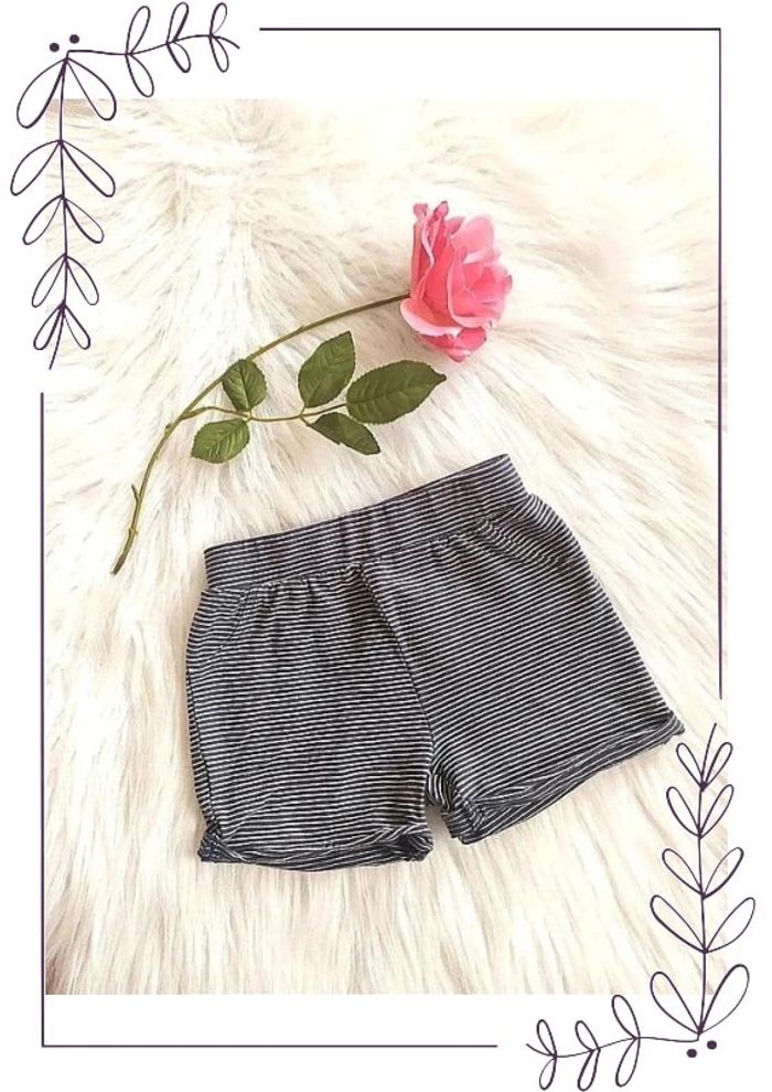 Short court en coton à rayures 86 cm Zeeman 24 mois