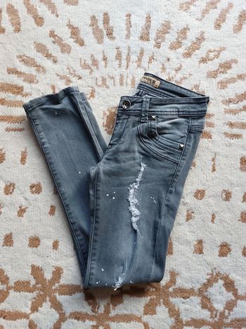 Jean femme skinny gris taille 34
