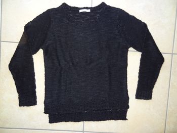 Pull en maille noir Gemo T  16ans