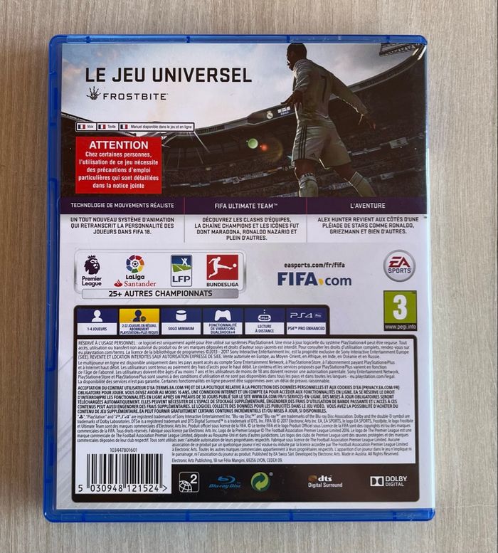 Jeu play 4 FIFA 18 - photo numéro 2