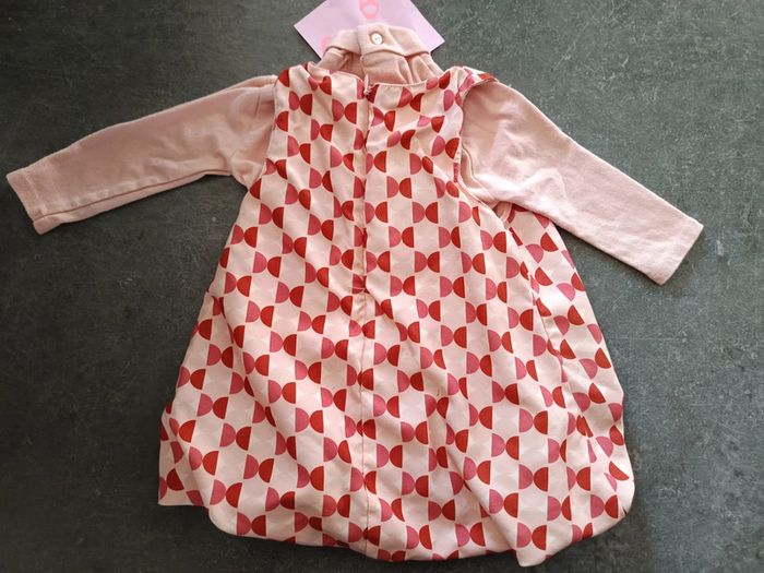 Ensemble robe bouffante saumon 6 mois - photo numéro 3