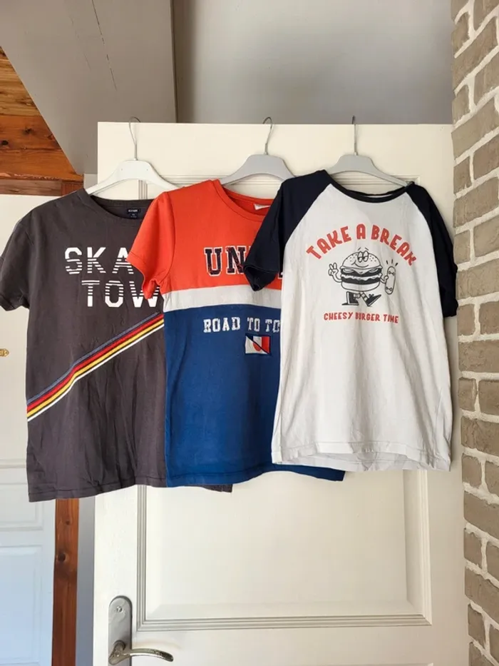 Lot de 3 t-shirt à manches courtes garçon