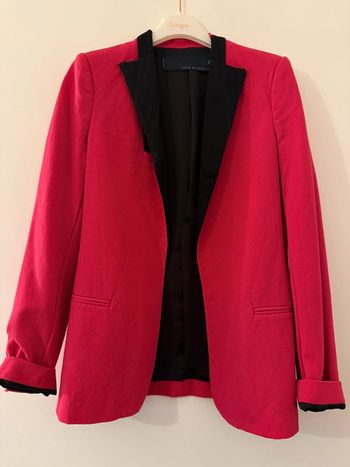 Blazer rose et noir Zara