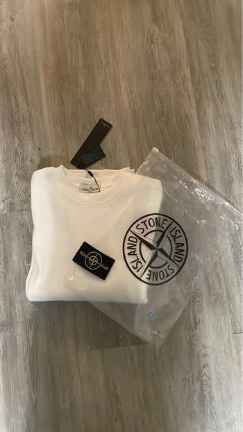 Stone Island – pull blanc – taille M – neuf avec étiquettes
