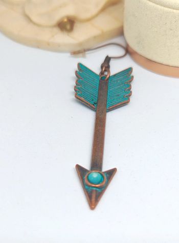 Boucles d'oreilles pendantes flèche