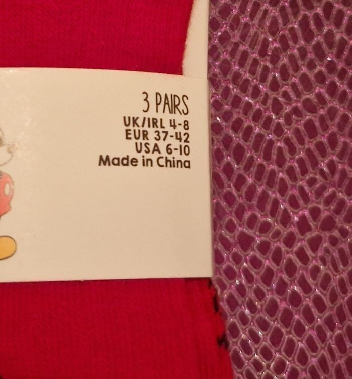 Lot de 3 paires de chaussettes Mickey mouse 37-42