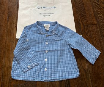 chemise Cyrillus 9 mois