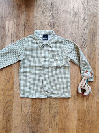 chemise vichy vert