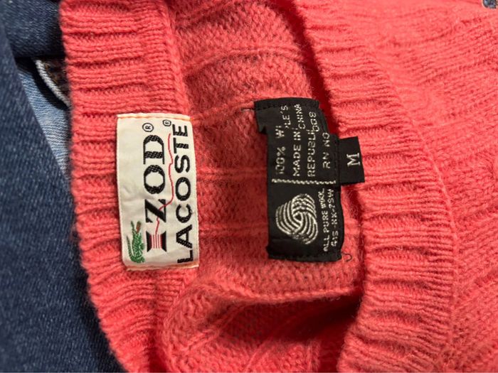 Pull en laine mérinos Lacoste zod vintage - photo numéro 7