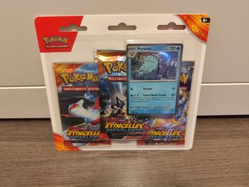 Tripack boosters cartes Pokémon Etincelles déferlantes EV08 Pikachu Latias blister