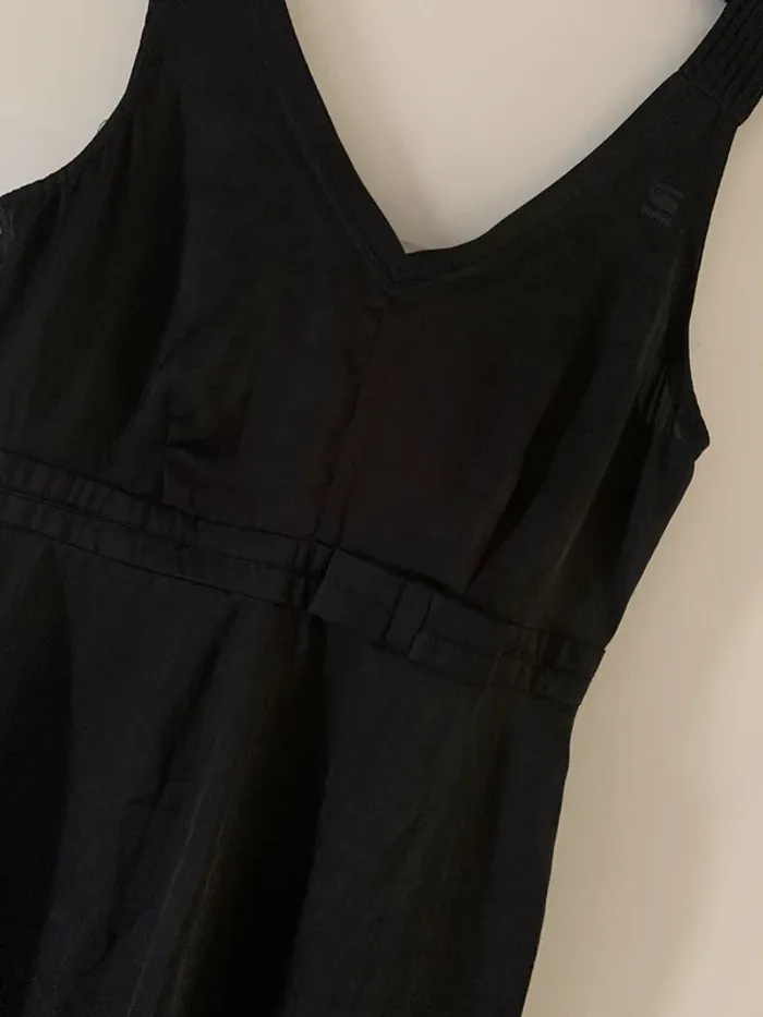 Robe noire satinée G-star taille S - photo numéro 2