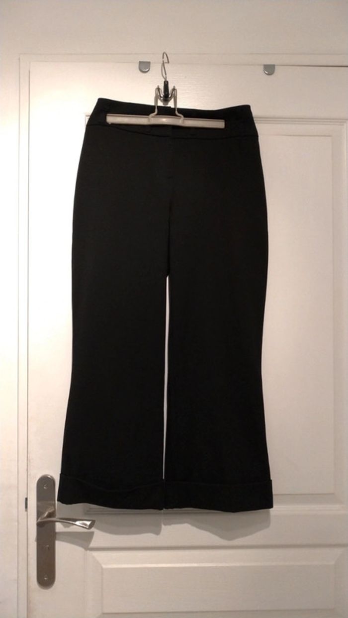 Pantalon noir taille haute 7/8