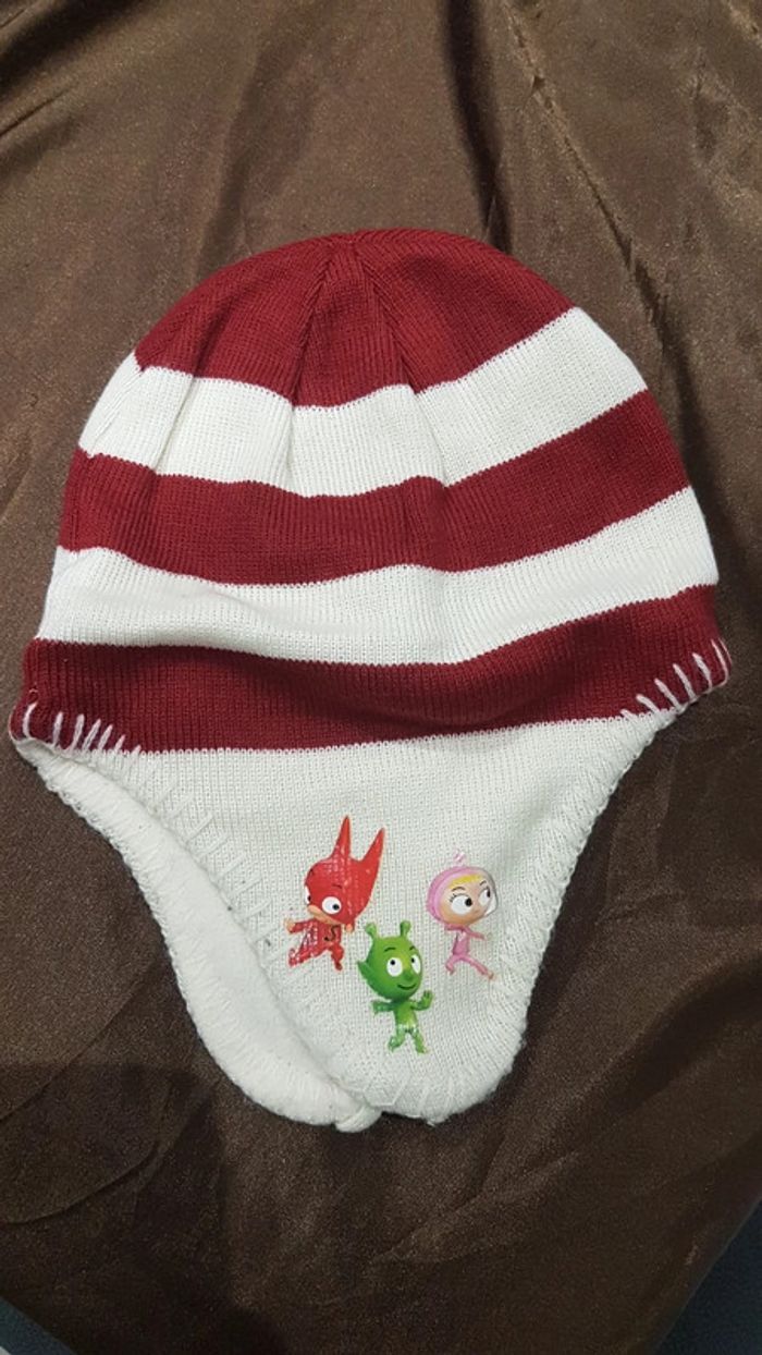 Lot Bonnet et gants pyjamasques - photo numéro 2