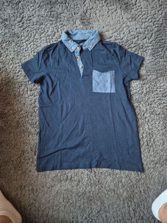 Polo 10 ans bleu