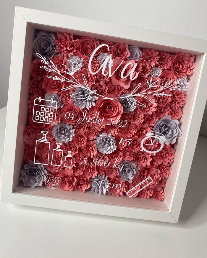 Cadre vitrine fleuri 🌸