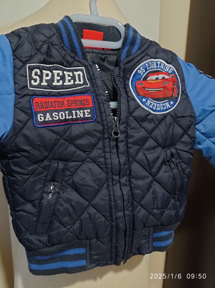 blouson Disney Cars bleu  2 ans réf 378 D02 - photo numéro 2