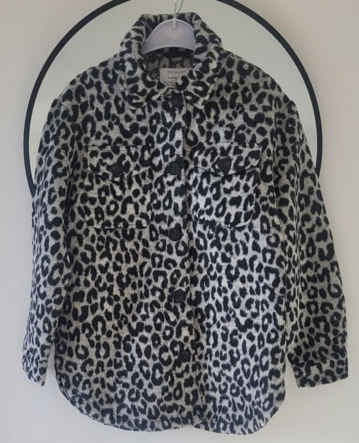 Surchemise noire et gris à motif léopard marque primark