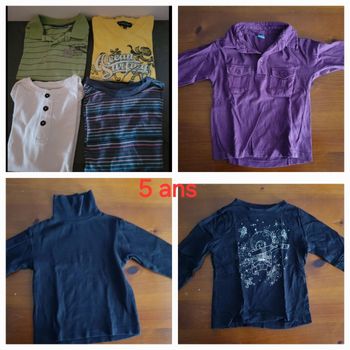 Lot t-shirts garçon taille 5ans