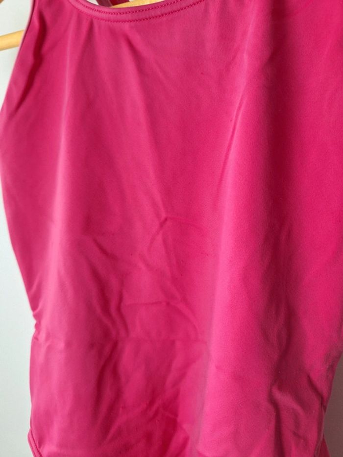 Maillot de bain 1 pièce fille 10 ans rose decathlon - photo numéro 3