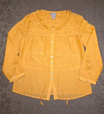 Chemise blouse Tunique col à volants Cyrillus 6 ans