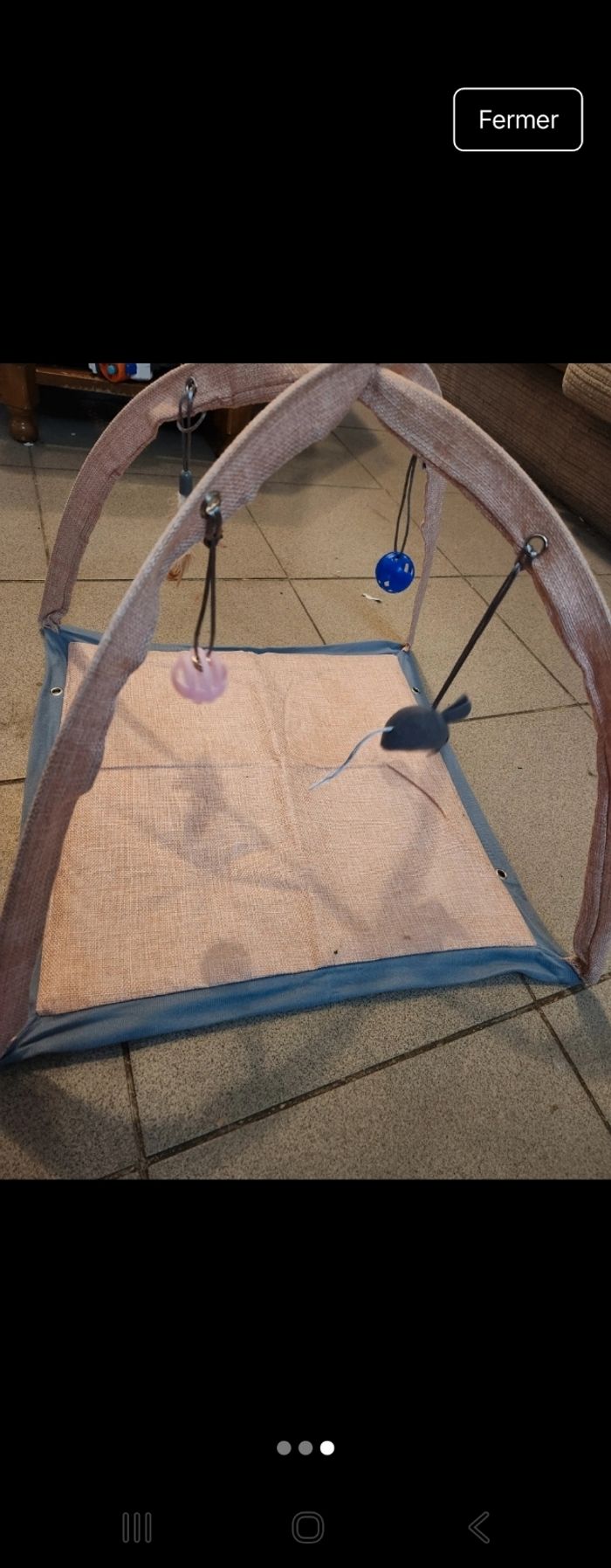 Arche à chats tapis de jeu avec activités - photo numéro 3