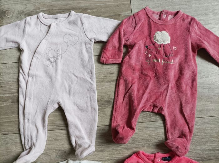 Lot de 4 pyjamas fille 1 mois - photo numéro 3