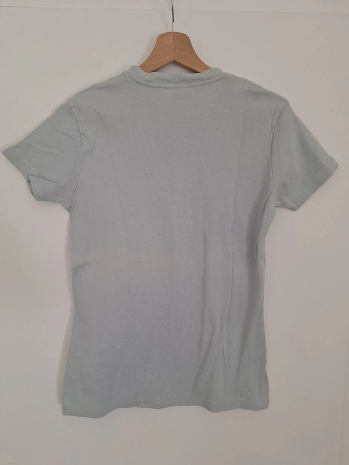 T shirt blanc bleu femme M 38 - photo numéro 2