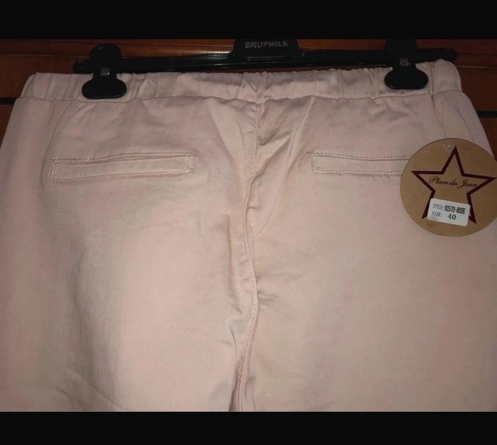 Pantalon rose poudré 40 Place du Jour - photo numéro 7