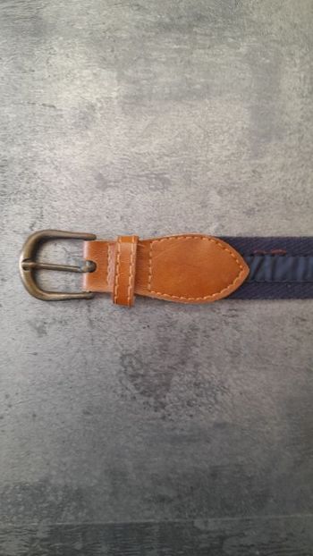 Ceinture bleu marine tissu